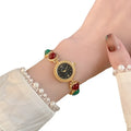 Montre Femme Renos Quartz – Bracelet Bijou Pierres Colorées