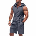 Ensemble Coordonné De Shorts Rouge En Polyester Pour Homme
