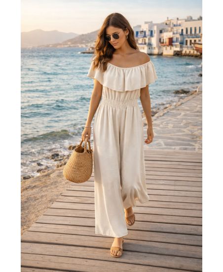 Combinaison Pantalon Bardot