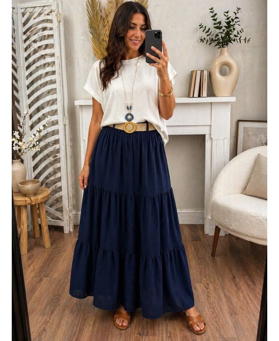 JUPE LONGUE + CEINTURE