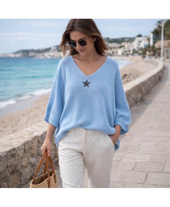 PULL LOOSE MAILLE ETOILE