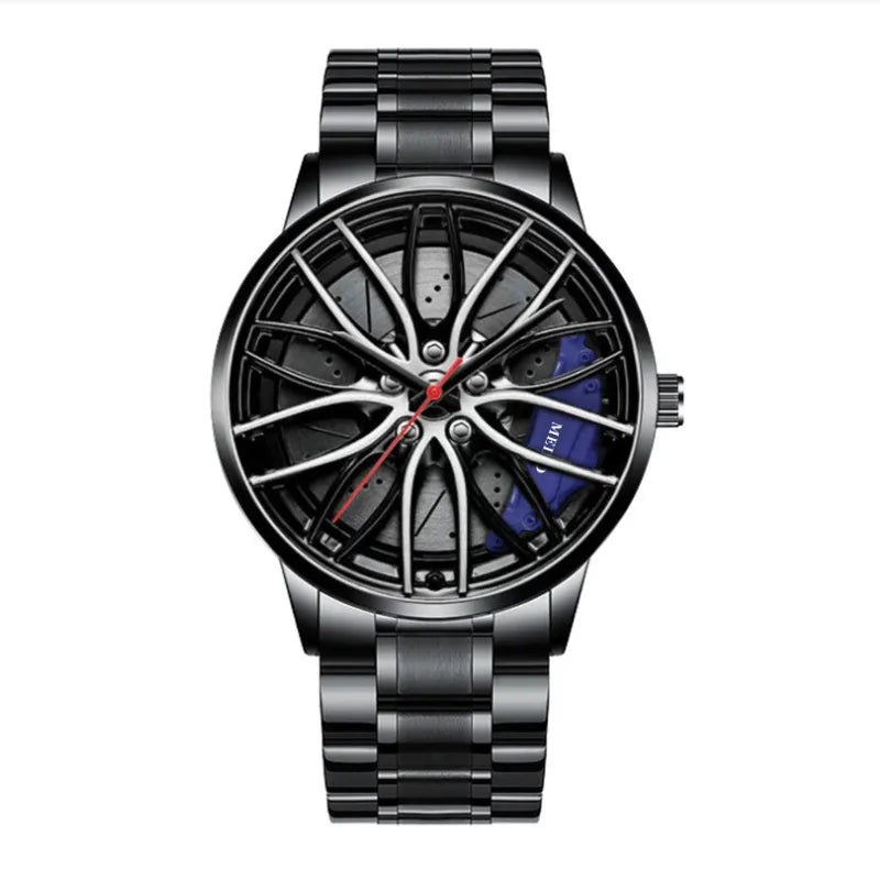 Décontractée Couleur Unie Boucle Déployante Simple Quartz Hommes De Montres