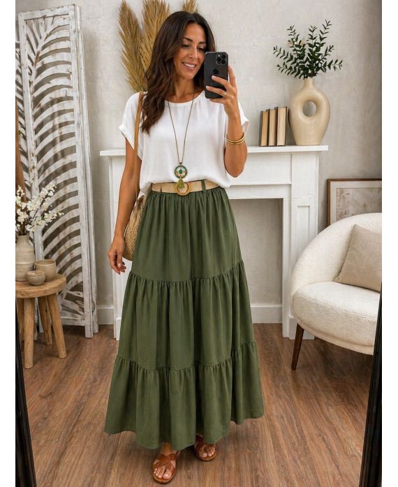 JUPE LONGUE + CEINTURE