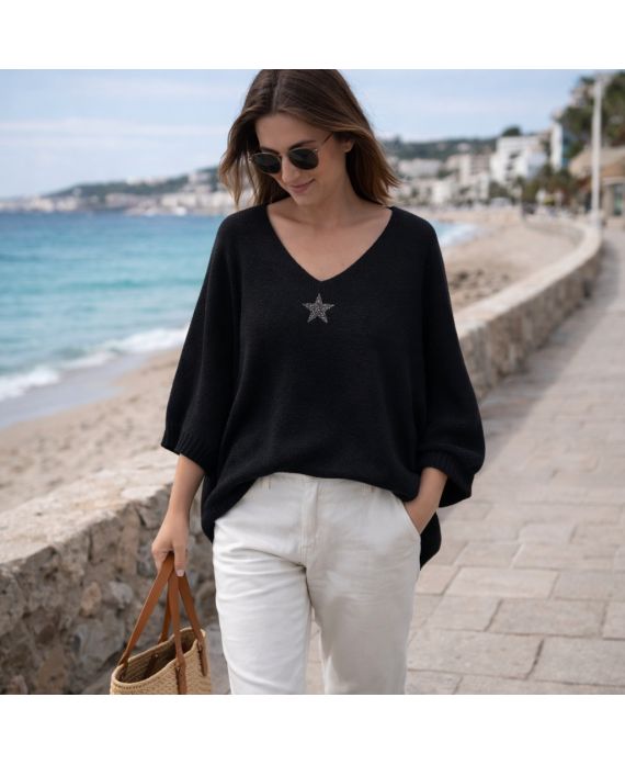 PULL LOOSE MAILLE ETOILE