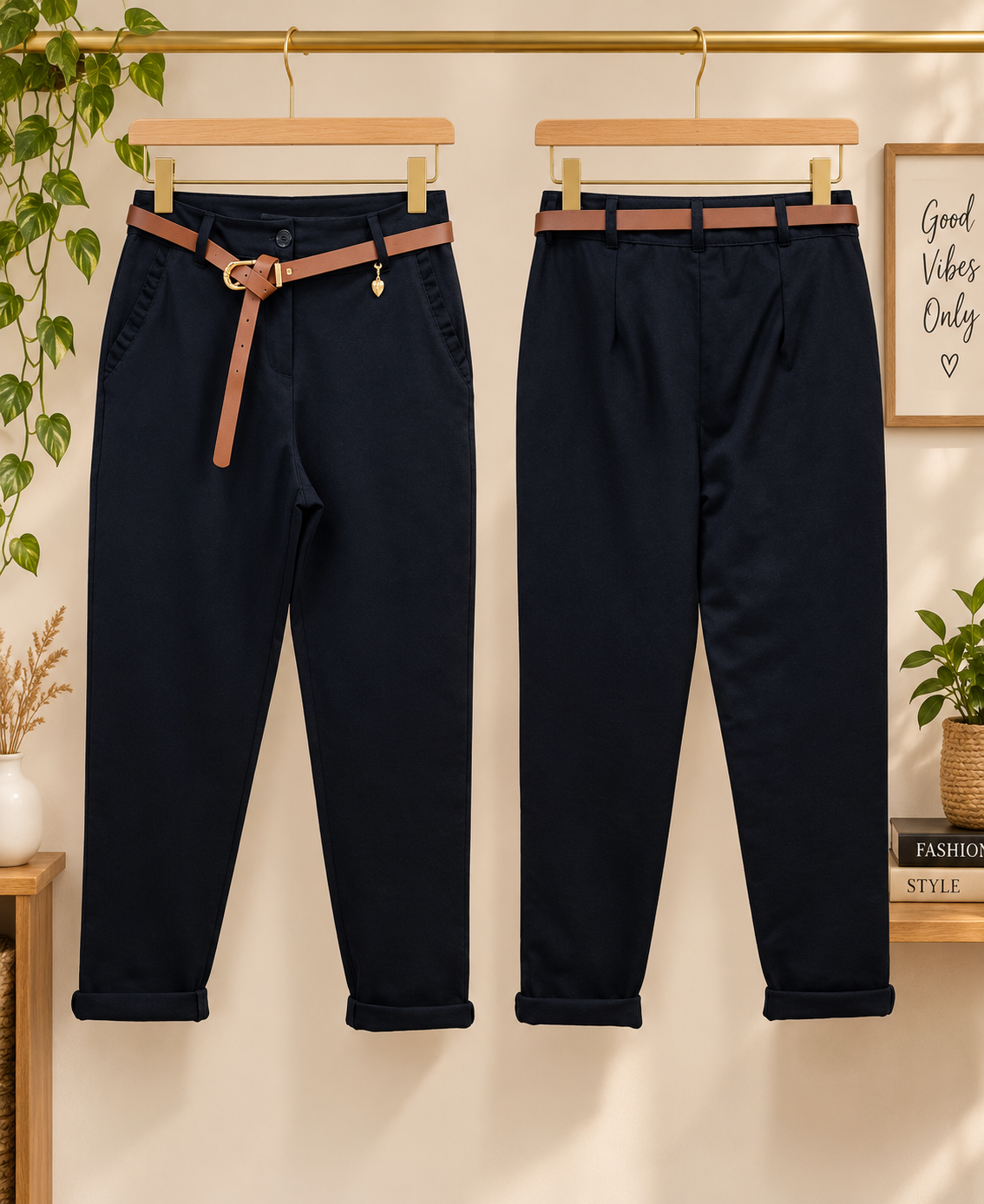 PANTALONS A POCHES PLISSÉES