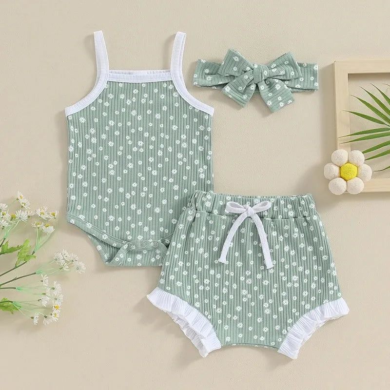 Ensemble Pantalon 3 Pièces Pour Fille Avec Nœud Papillon En Polyester, Style Décontracté