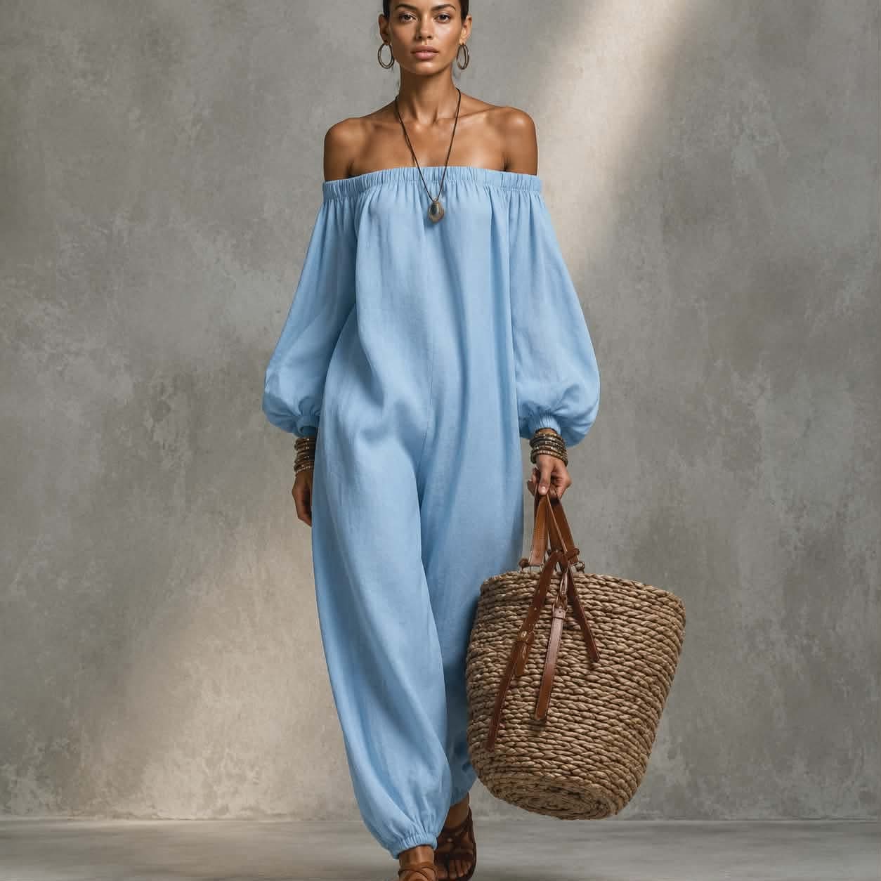 Combinaison Femme À Motif Uni Pour Tenue Décontractée