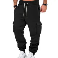 Pantalons Décontractés Homme Unis En Tissu Extensible Quatre Directions, Confection Tricotée Pour Un Confort Optimal