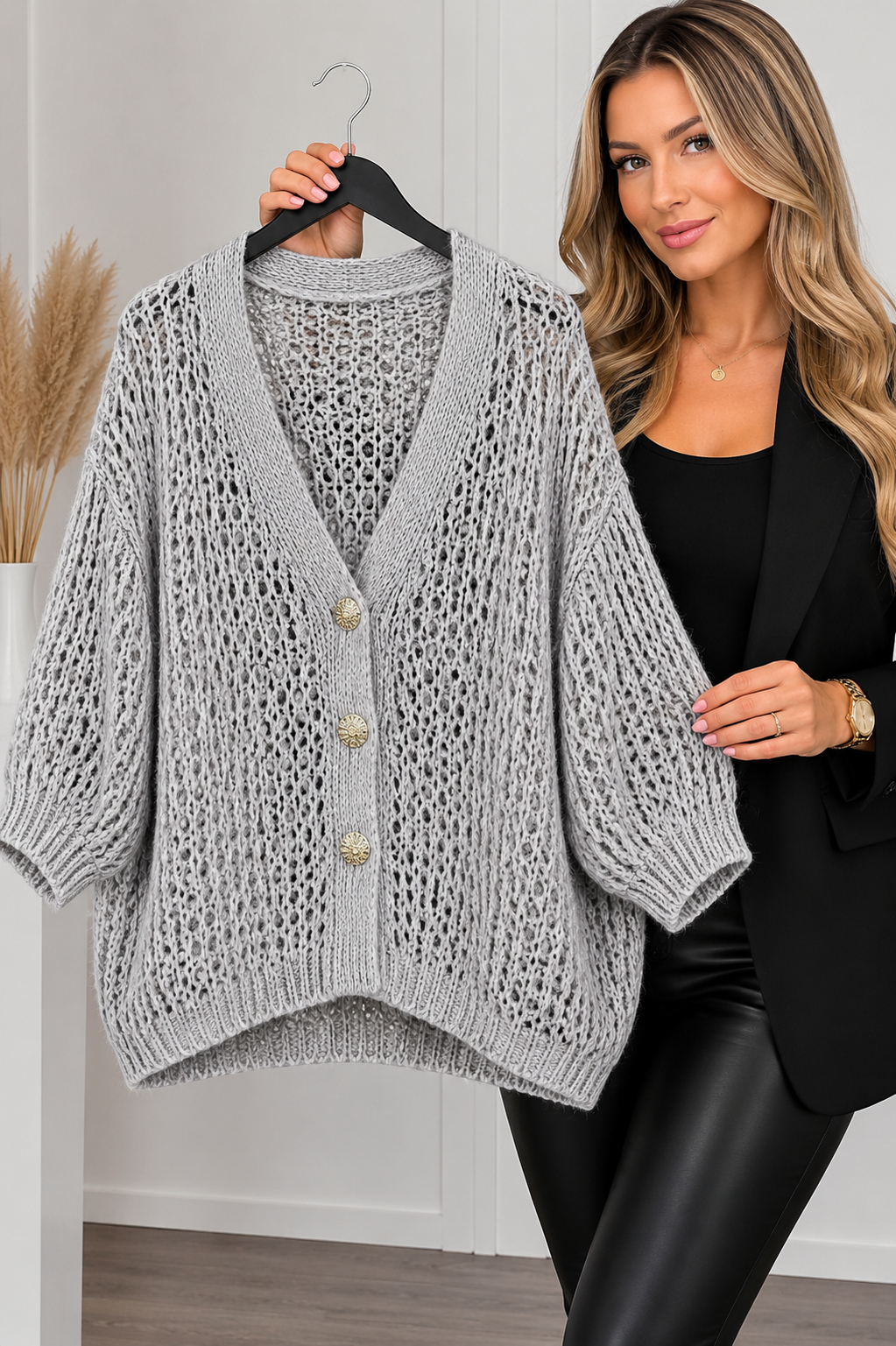 Gilet en maille large