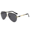 Lunettes De Crapaud Demi-cadre En TAC Noires Unisexes