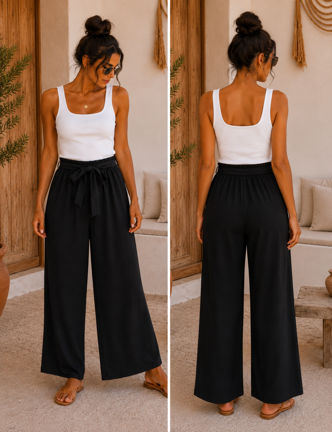 Pantalon Fluide à Nouer