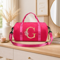 Trousse De Maquillage Pour Femmes En Polyester Avec Motif Lettres, Adaptée Pour Toutes Saisons