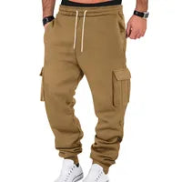 Pantalons Décontractés Homme Unis En Tissu Extensible Quatre Directions, Confection Tricotée Pour Un Confort Optimal