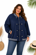 Blouson bombers en suedine