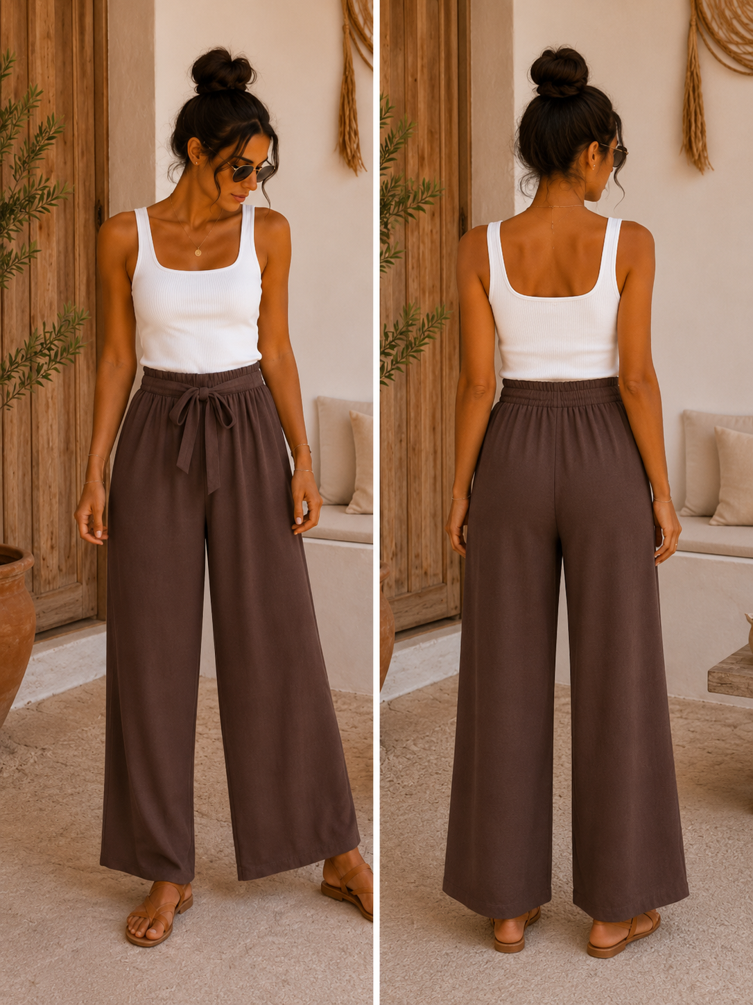 Pantalon Fluide à Nouer