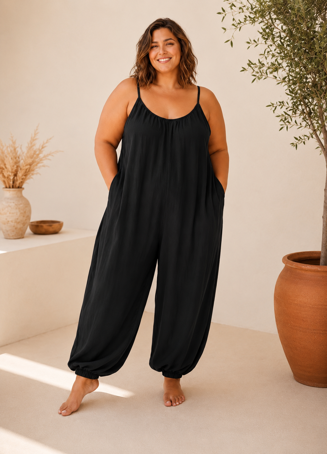 Combinaison Élégante Femme Grandes Tailles