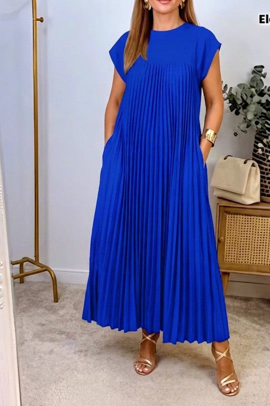 Robe Plissée avec Poches