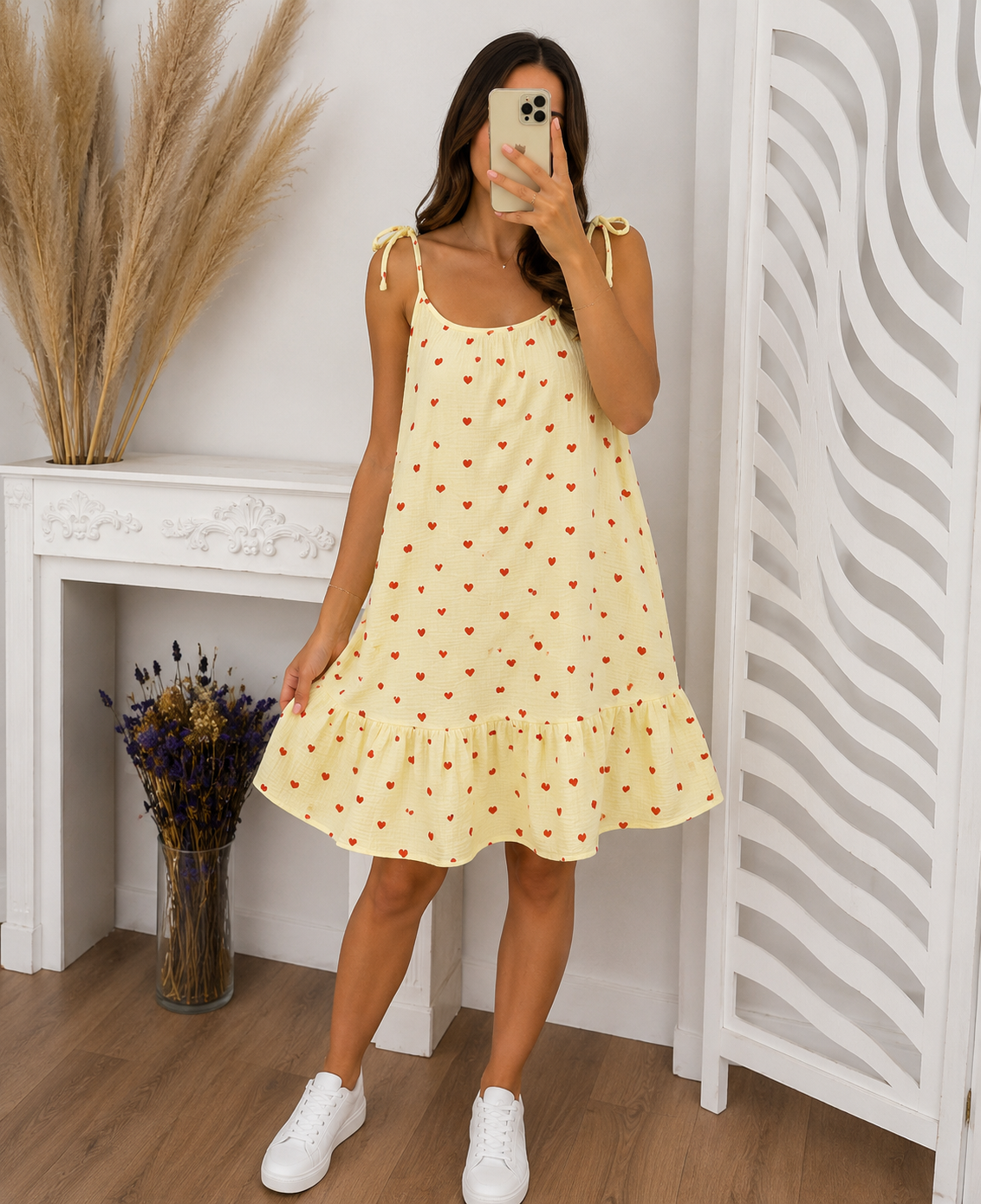 ROBE GAZE DE COTON COEUR