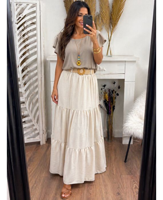 JUPE LONGUE + CEINTURE