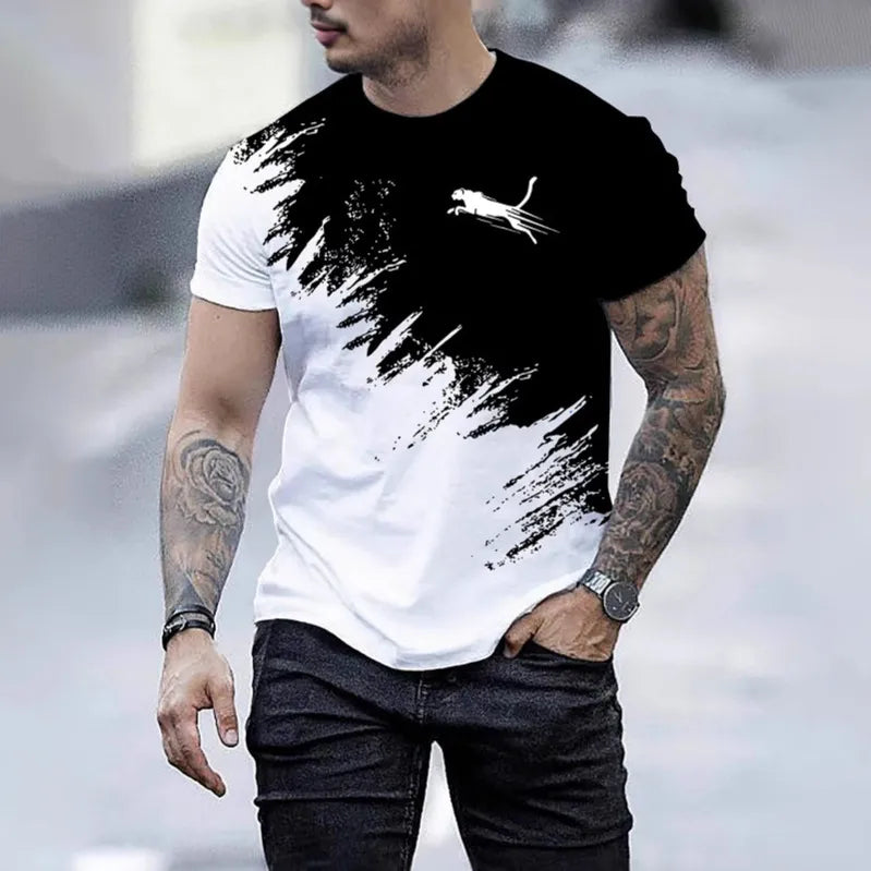 T-shirt Graphique Puma Noir & Blanc
