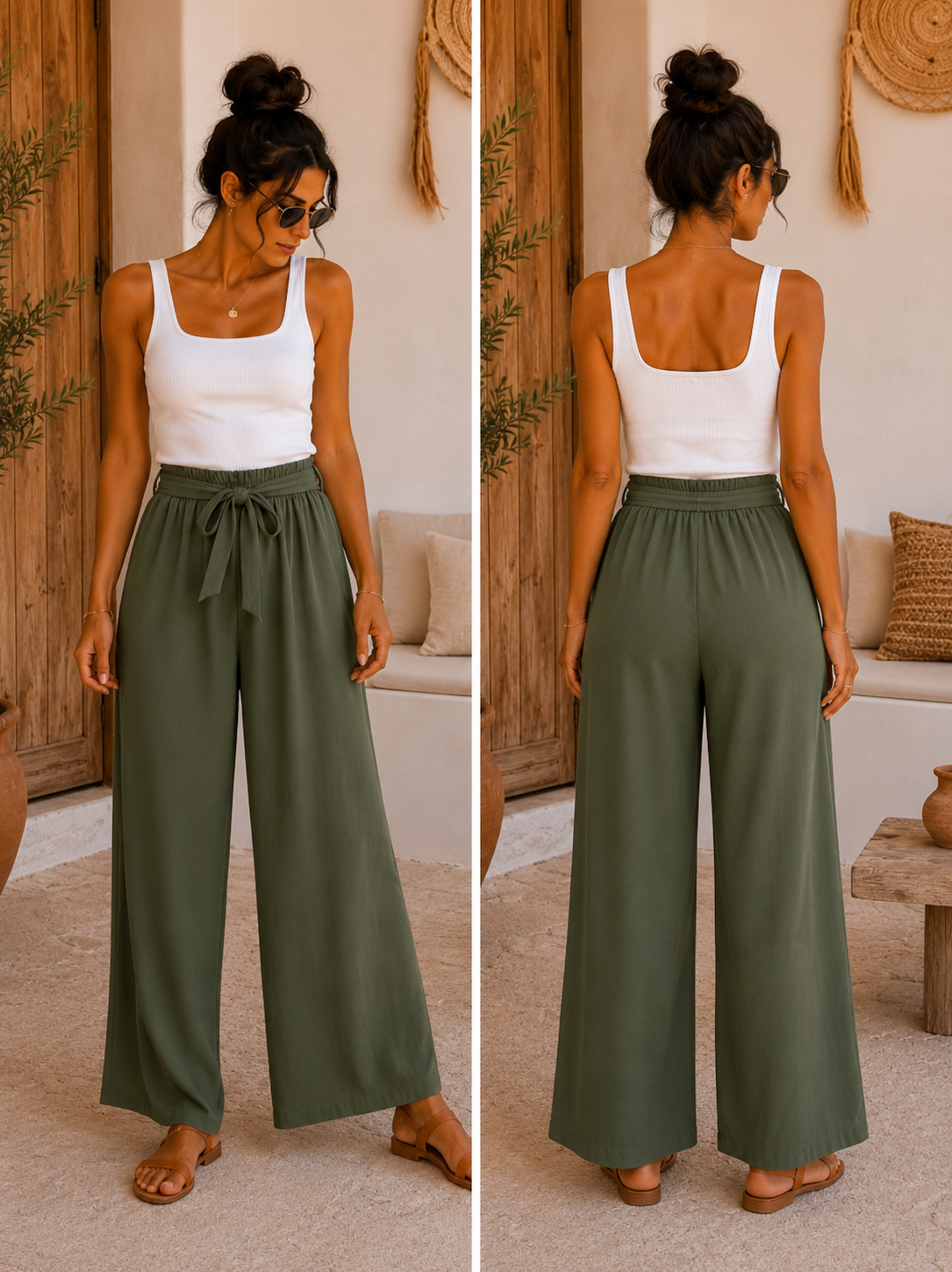 Pantalon Fluide à Nouer