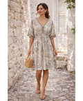 Robe Imprimée Pompons