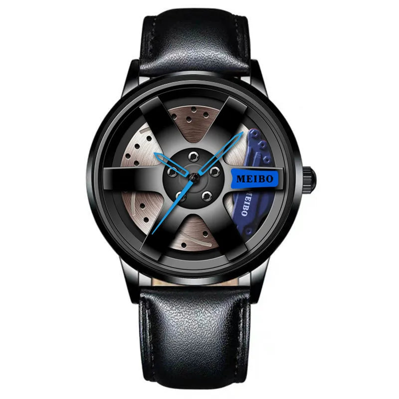 Sangle Montre Homme En Acier Inoxydable Avec Mouvement Quartz, Verre Ordinaire, Affichage À Aiguilles, Boucle Déployante