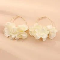 1 Paire Style Simple Style Classique Fleur Alliage Des Boucles D'Oreilles