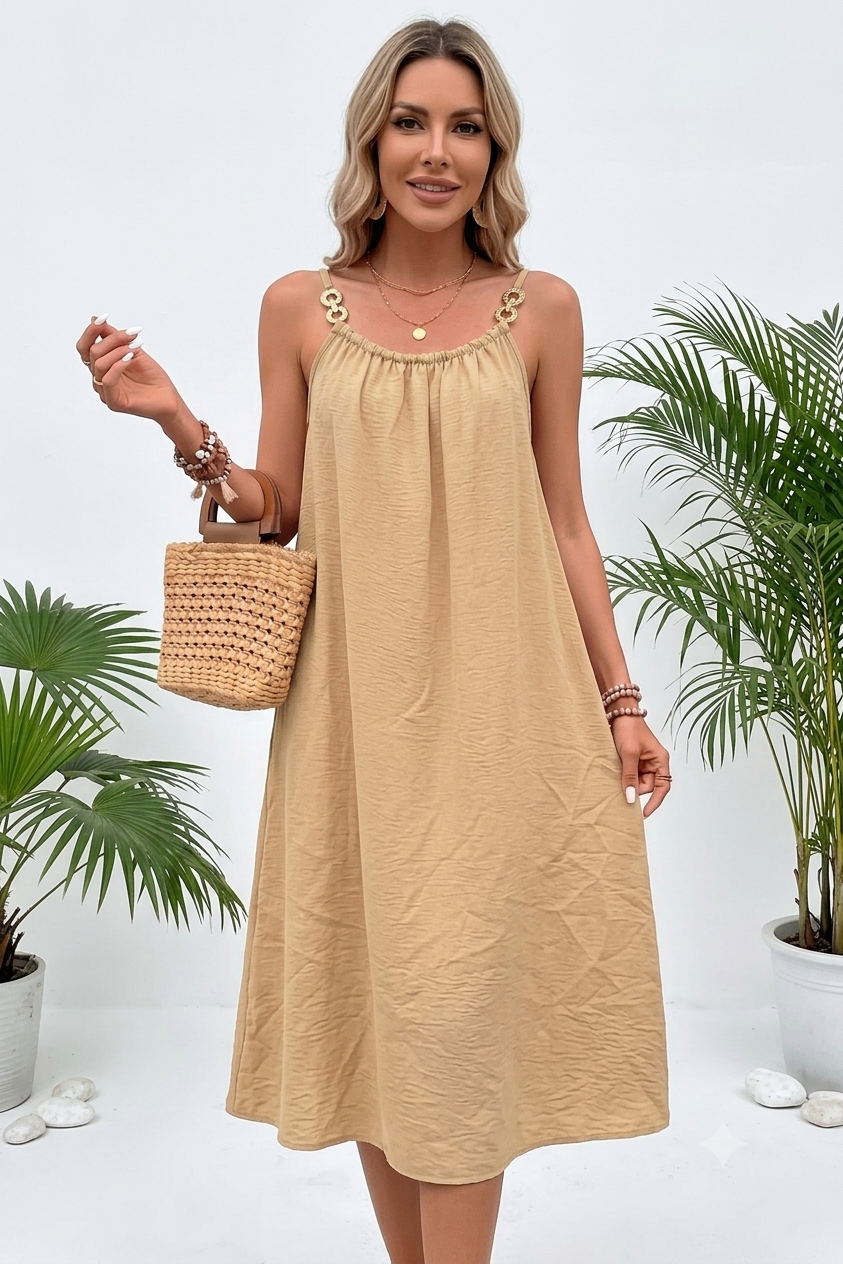 Robe anneaux mi-longue