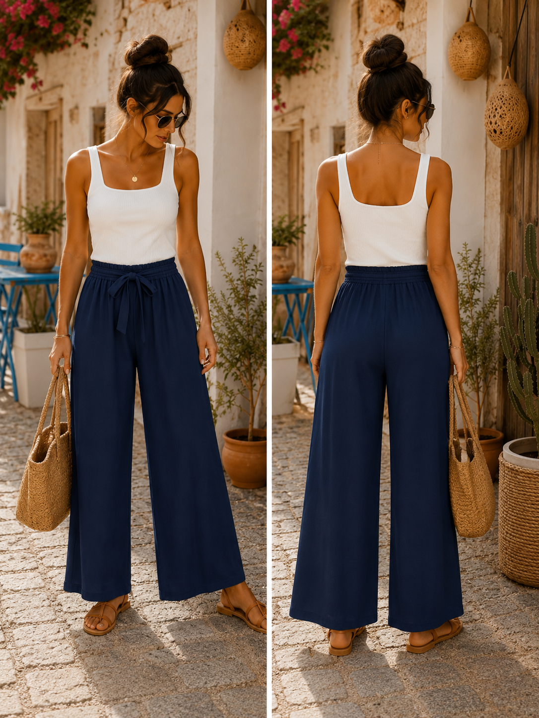 Pantalon Fluide à Nouer