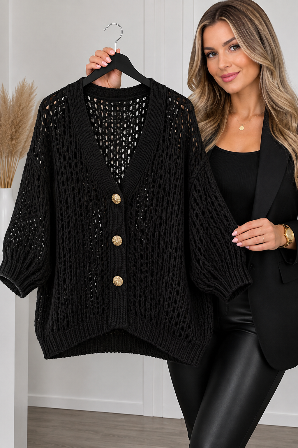 Gilet en maille large
