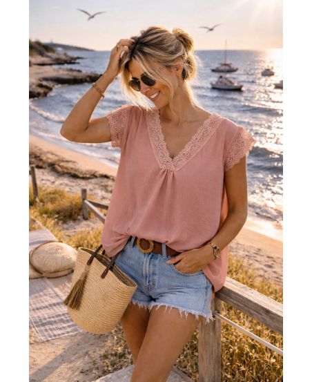 OVERSIZED LACE CAMISOLE TOP – Italian Bohemian Elegance